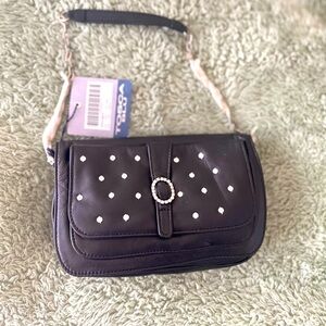 Tosca Blu Black Leather Shoulder Bag – NWT